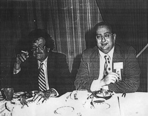 Two famous authors, only one fashionable necktie.